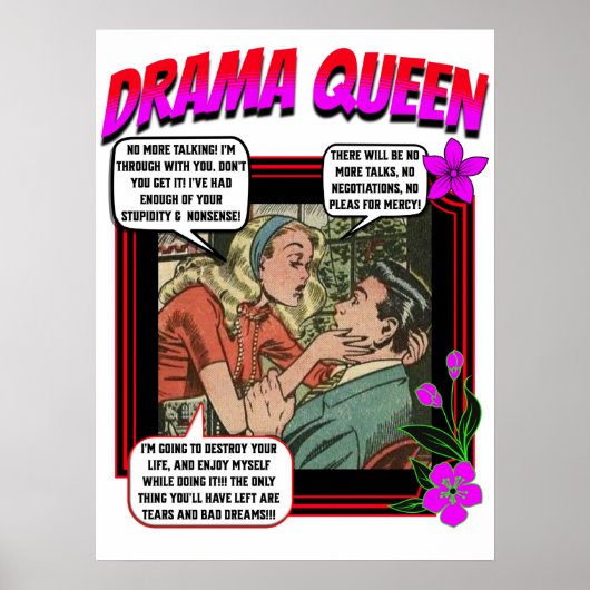 Retro Romance - Drama Queen - Poster (Vorne)