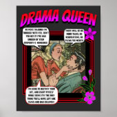 Retro Romance - Drama Queen - Poster (Vorne)