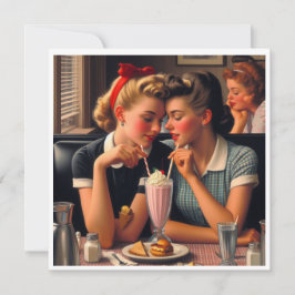 Retro Romance Feiertagskarte