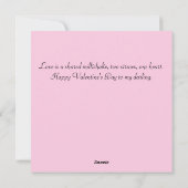 Retro Romance Feiertagskarte (Rückseite)