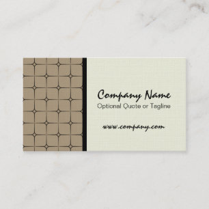 Retro Romance Gemustert Business Card, Latte Visitenkarte