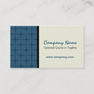 Retro Romance Gemustert Business Card, Royal Blue Visitenkarte