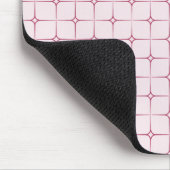 Retro Romance Mousepad, rosa Mousepad (Ecke)