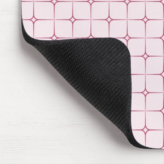 Retro Romance Mousepad, rosa Mousepad (Ecke)