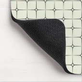Retro Romance Mousepad, schwarz Mousepad (Ecke)