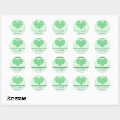 Retro Romance Save the Date Stickers (Blatt)