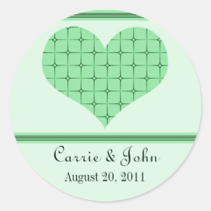 Retro Romance Save the Date Stickers