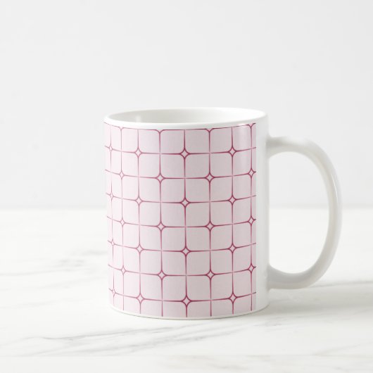 Retro Romance Tasse, rosa Kaffeetasse (Rechts)