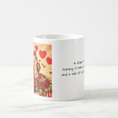 Retro Romance Valentine Kaffeetasse (Mittel)