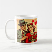 Retro Romance Valentine Kaffeetasse (Links)