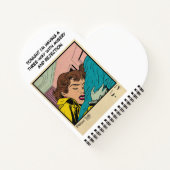 Retro-Romantik Vintage-Comic: Kissen-Gesprächs-Des Notizblock (Rückseite)