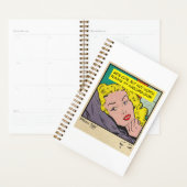 Retro-Romantik Vintage-Comic: Kissen-Gesprächs-Des Planer (Anzeige)