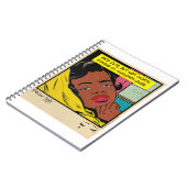 Retro-Romantik Vintage-Comic: Pillow Talk Design Notizblock (Linke Seite)