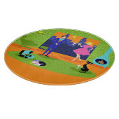 Retro-Romantische Abend-Doppelplatine Schneidebrett (Ecke)