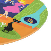 Retro-Romantische Abend-Doppelplatine Schneidebrett (Ecke)