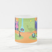 Retro romantische Abends-Paar-mattierte GlasTasse Mattglastasse (Mittel)