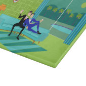 Retro-Romantische Gay-Coupé Schneidebrett (Ecke)