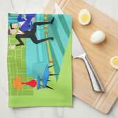 Retro romantische homosexuelle Paar-Geschirrtücher Handtuch (Viertel Falte)