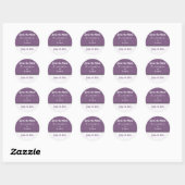 Retro Romantische Save the Date Stickers (Blatt)