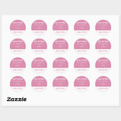 Retro Romantische Save the Date Stickers (Blatt)