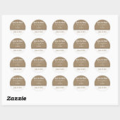 Retro Romantische Save the Date Stickers (Blatt)