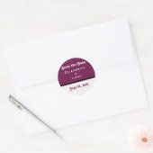 Retro Romantische Save the Date Stickers (Umschlag)