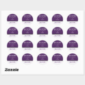 Retro Romantische Save the Date Stickers (Blatt)