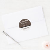 Retro Romantische Save the Date Stickers (Umschlag)