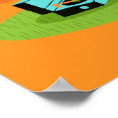 Retro Romantischer Abend Couple Poster (Ecke)