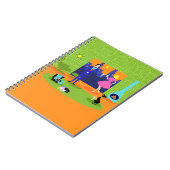 Retro Romantischer Abend Couple Spiral Notebook Notizblock (Linke Seite)