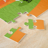 Retro romantisches Abends-Paar-Puzzlespiel Puzzle (Seite)