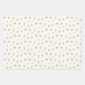 Retro romantisches, blumennahtloses Muster Geschenkpapier Set (Vorderseite 3)