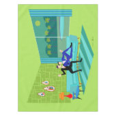 Retro Romantisches Gay Couple Tablett Tischdecke (Vorderseite)