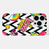 Retro Romantisches Muster Case-Mate iPhone Hülle (Rückseite (Horizontal))