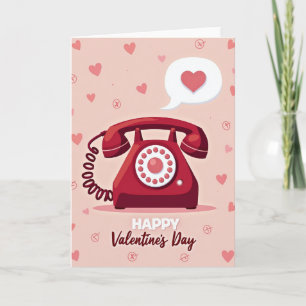 Retro-Romanze-Liebes-Telefonkarte Karte