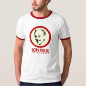 Retro Ron Paul für Präsidenten T-shirt (Vorderseite)