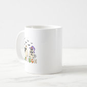 Retro Röntgen Tech Halloween Ghost Radiology Ghost Kaffeetasse (Vorderseite Links)