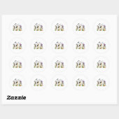 Retro Röntgen Tech Halloween Ghost Radiology Ghost Runder Aufkleber (Blatt)