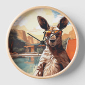 Retro Roo Uhr (Vorderseite)