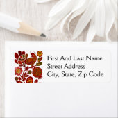 Retro Rooster 60er Mod Style Orange und Red Print (Insitu)