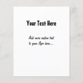 Retro Rooster Art Custom Flyer (Hinten)