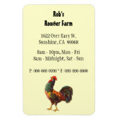 Retro Rooster Custom Advertising Magnet (Vertikal)