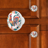 Retro Rooster Keramikknauf