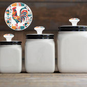 Retro Rooster Keramikknauf