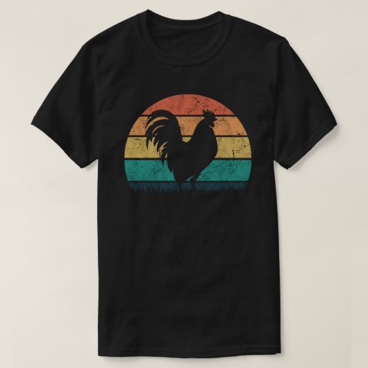 Retro Rooster T-Shirt (Design vorne)
