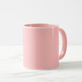 Retro rosa auf rosa tasse (VorderseiteRechts)