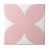 Retro Rosa Bläsernstein Mitte Jahrhundert Moderner Fliese (Vorderseite)