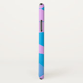 Retro Rosa/Blau Case-Mate iPhone Hülle (Hinten/Rechts)