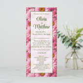 Retro-Rosa-Blumen-Daisy-Muster (Stehend Vorderseite)