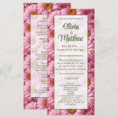 Retro-Rosa-Blumen-Daisy-Muster (Vorne/Hinten)